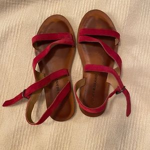 Lucky brand red sandals